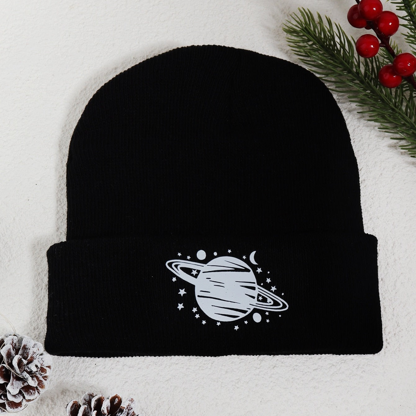 Planet Dots Knit Casual Beanie