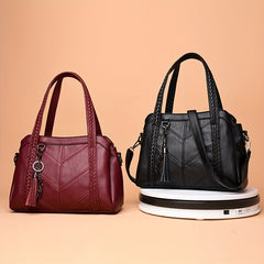 Vintage Crossbody Tote Bag Large Capacity Satchel Women's Handbag