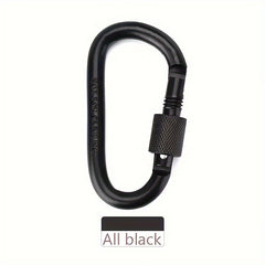 Aluminum Carabiner w/ Screw Lock for Camping Hiking Mountaineering