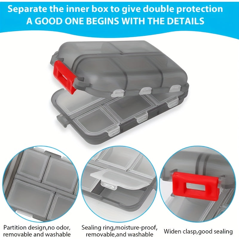 Mini Storage Box Pill Case Weekly Travel Pill Organizer Portable Pocket Pill Box