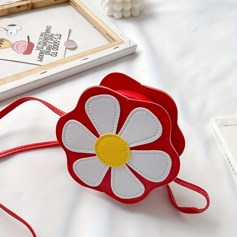 Girl's Candy-colored Small Bag Flower-shaped Princess Diagonal Bag