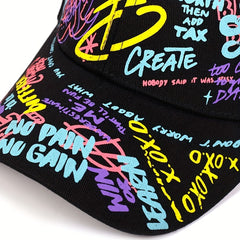Men's Outdoor Graffiti Baseball Cap Fashionable Sunscreen Cap