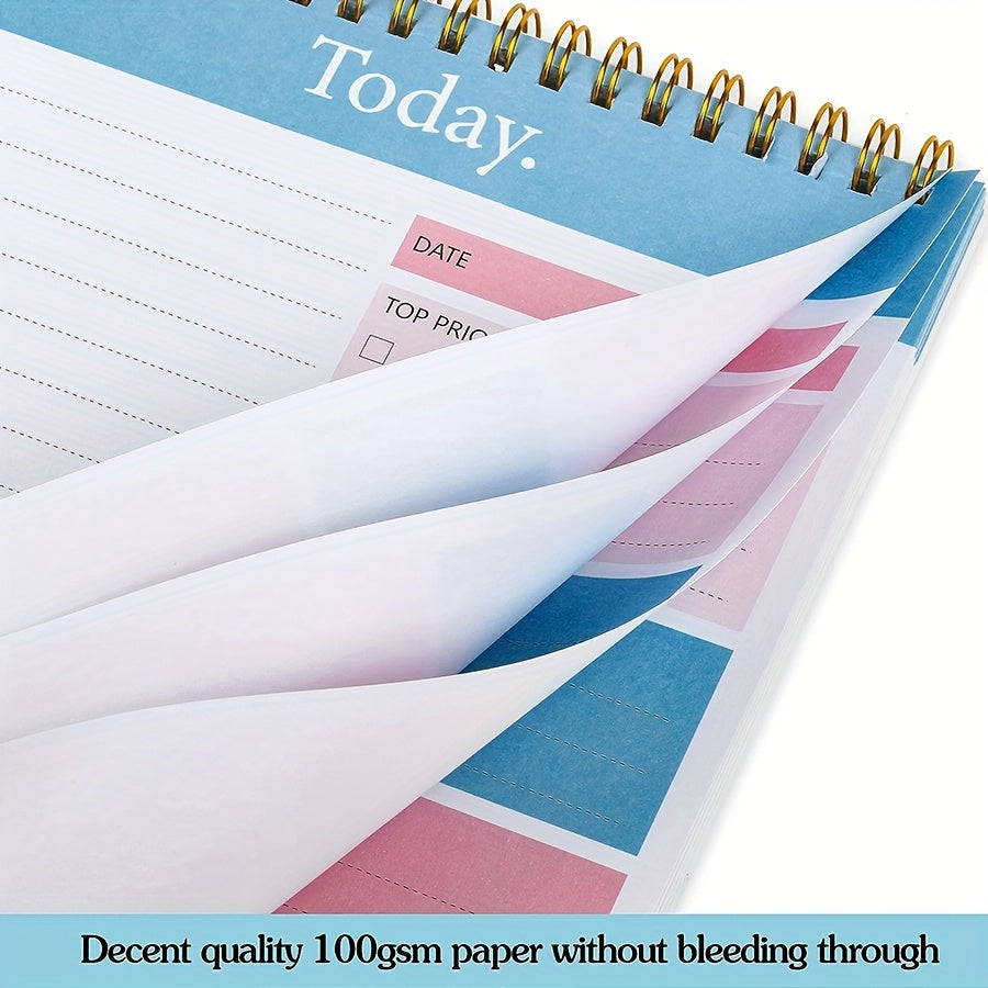 Daily Planner Notepad Undated 90 Pages Tear Off 14 X 21 Checklist