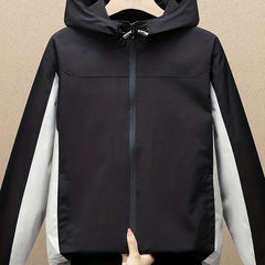 Boys Hooded Jacket Top Zipper Windbreaker Clash Outdoor Warm Fleejsonse Coat