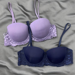 Lace Push Up Bra Removable Straps Women's Lingerie