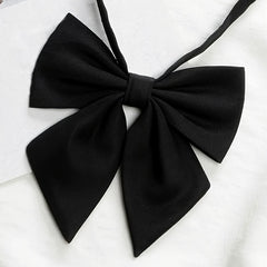 Adjustable Pre-tied Bow Tie Solid Bow Ties For Women