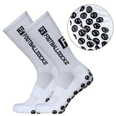3 Pairs Outdoor Non-slip Mid-calf Socks for Cycling and Running