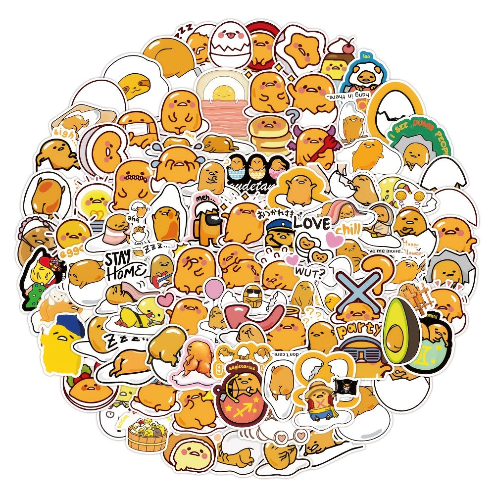 120 PCS Lazy Cartoon Stickers PVC Waterproof Stickers