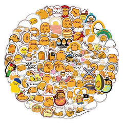120 PCS Lazy Cartoon Stickers PVC Waterproof Stickers