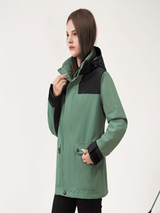 3-in-1 Fleece Hooded Jacket for Women - Waterproof & Windproof