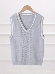 Boys Preppy Uniform V Neck Knit Vest Fitness Sweater Kids Clothes
