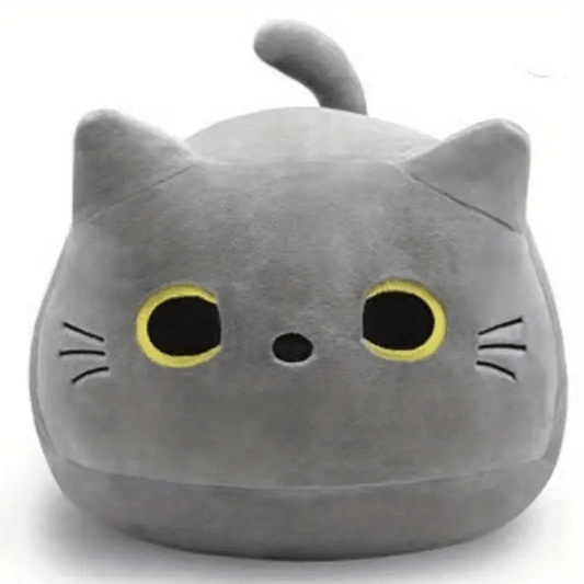Grey Cat Throw Pillow Plush Doll Gift Decoration Doll