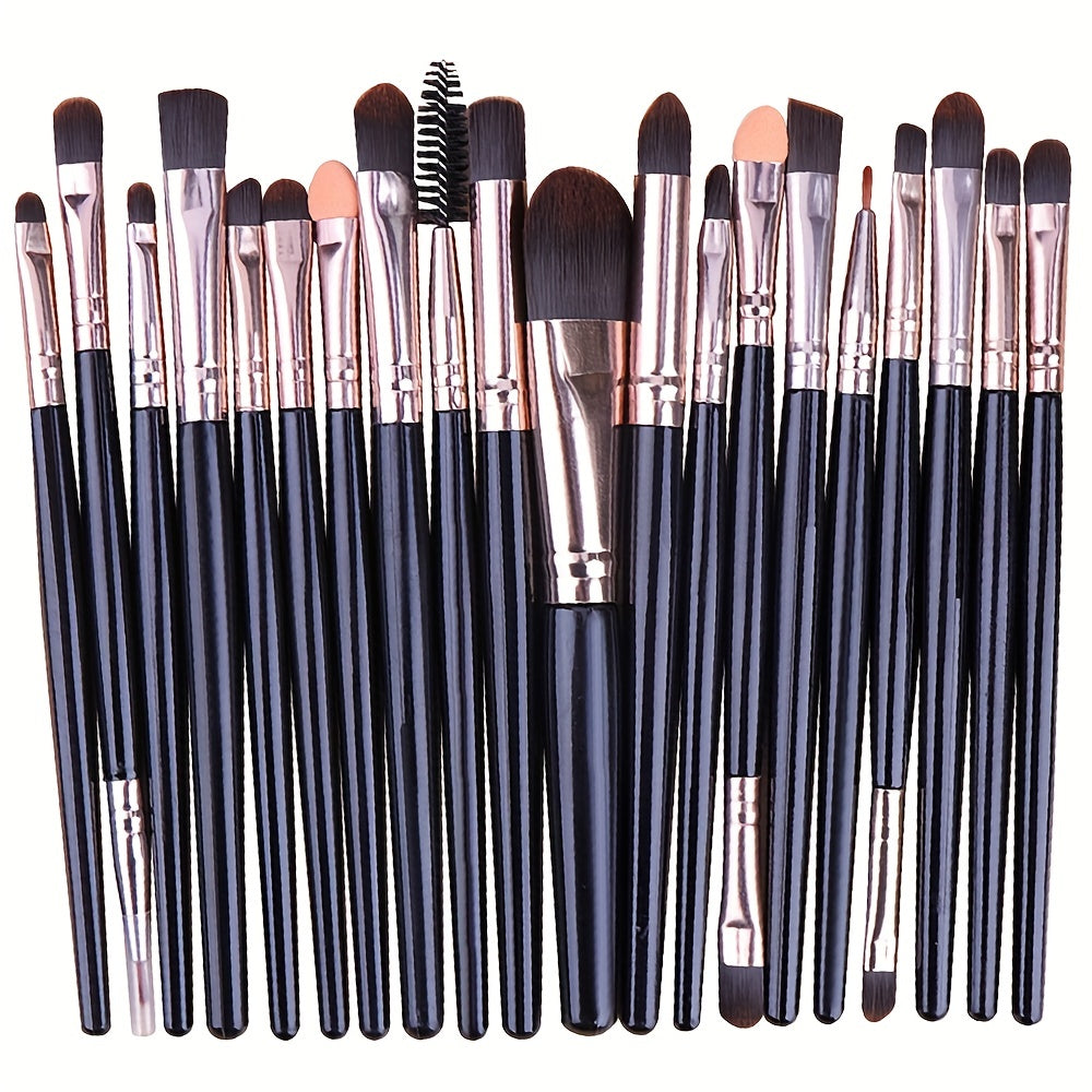 20-Piece Pro Eye Makeup Brush Set for Flawless Looks