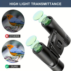 4000x25 HD Binoculars Foldable for Long distance Viewing Waterproof Fog proof