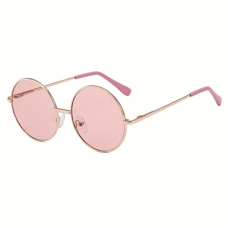Girls Round Frame Sunglasses UV Protection Summer Sunglasses Kids Accessories