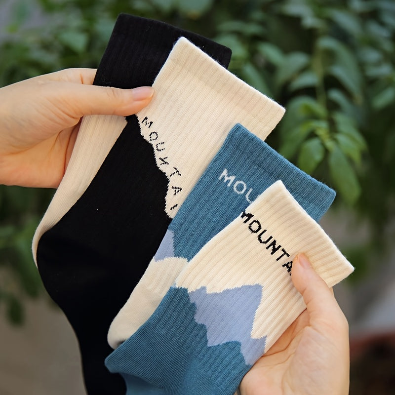 Boys Kids Graphic Crew Socks Anti odor Warm Socks for Autumn Winter