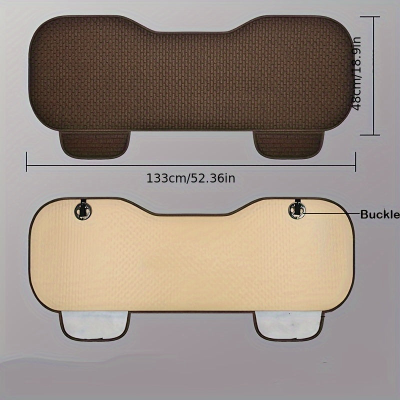 Car Seat Cover Linen Rear Seat Cushion Protector Pad Mat Universal