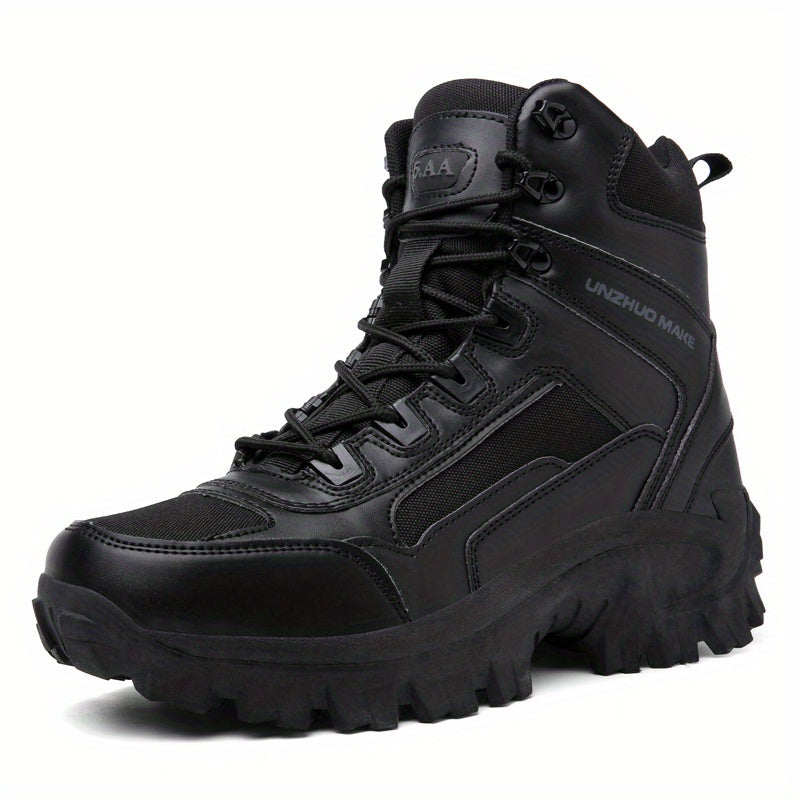 Men's Zipper Tactical Boots for Outdoor Adventure
