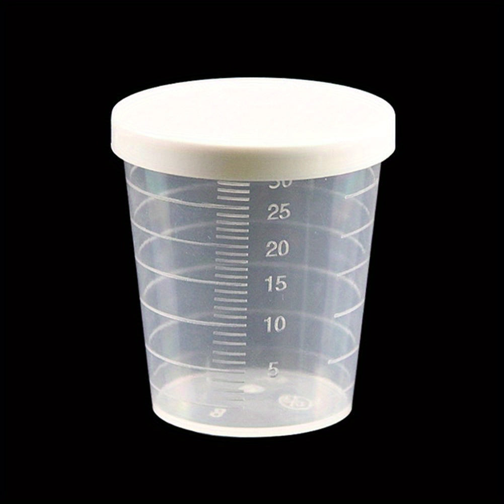 20 30 50ml Graduated Cup With Lid Clear Mixing Cups Measuring Cup