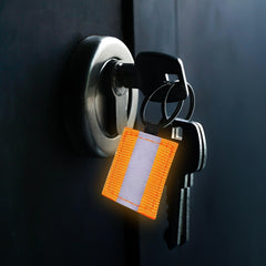 8pcs Reflective Key Chain High Visibility Backpack Zipper Pendants
