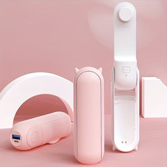 Portable Mini USB Folding Pocket Fan Rechargeable Handheld for Summer Travel