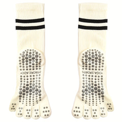 2 Pairs Women's Non slip Medium Tube Yoga Pilate Socks Soft Comfortable