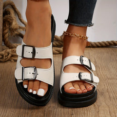 Women's Platform Slide Sandals Non slip Summer Slippers