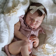 3D Painted Reborn Youngsters Girl Doll with Veins Cloth Body & Vinyl