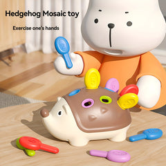 Kids' Hedgehog Puzzle Toy Number Matching Cartoon Animal