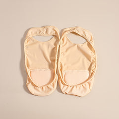 2pairs Ultra Low Cut Liner Socks With Sling Back No Show Padded Half Socks