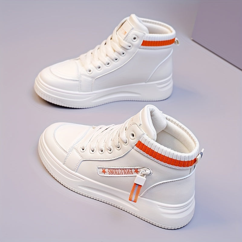 Women's Chunky High Top Sneakers Comfortable Non slip Sports Shoes