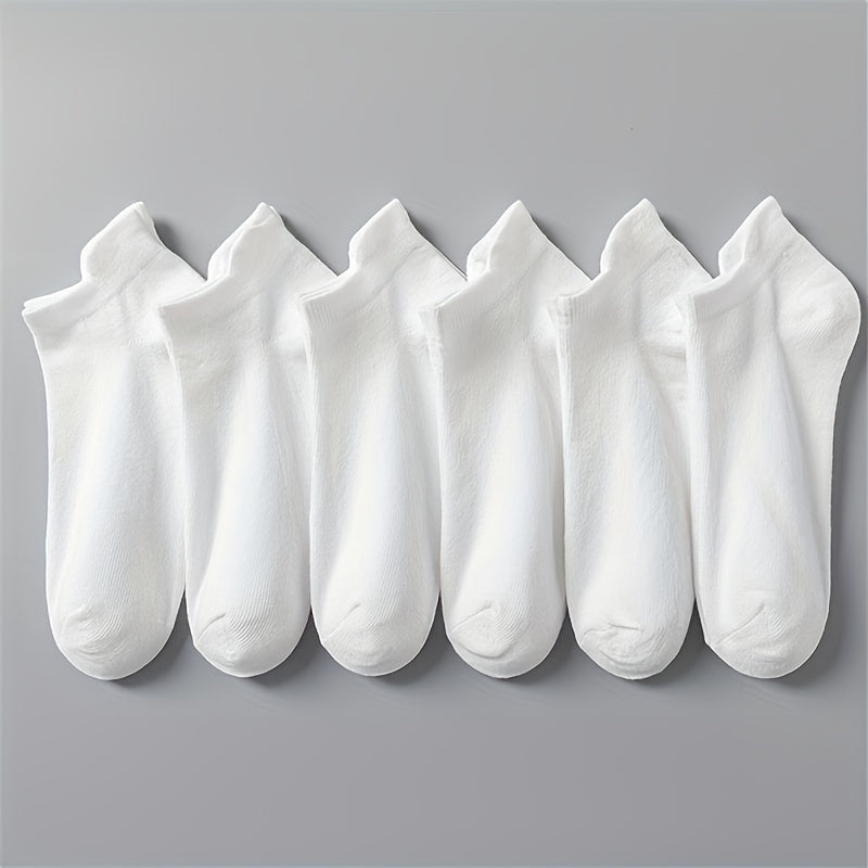 6 Pairs Soft Lightweight Low Cut Ankle Socks Women's Stockings