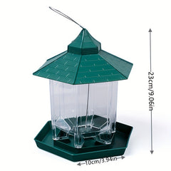 Transparent Glass Box Bird Feeder Acrylic Wild Bird Feeder Hanging Bird Feeder