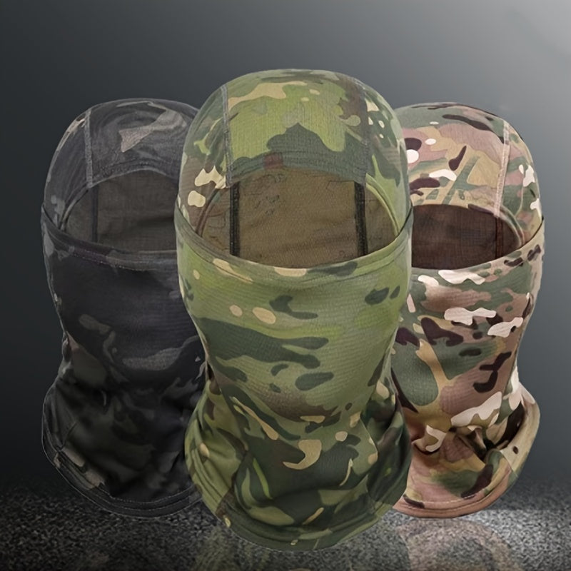 Camouflage Neck Cover Summer Riding Headgear Ice Silk Dustproof Sunscreen