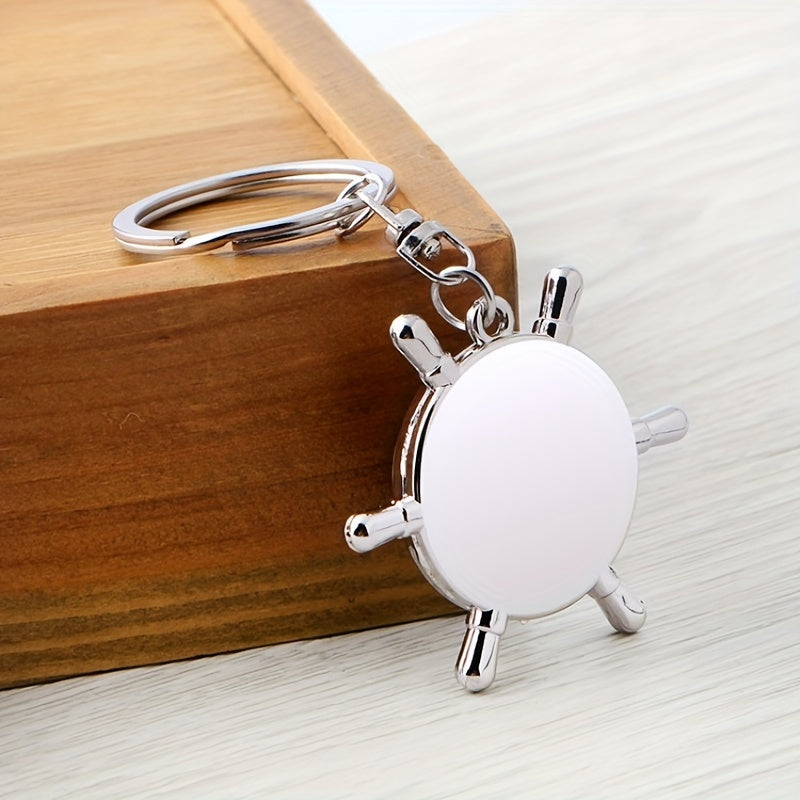 Portable Compass Keychain Car Key Ring Birthday Gift