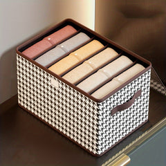 Houndstooth Pattern Storage Box Lightweight Organizer