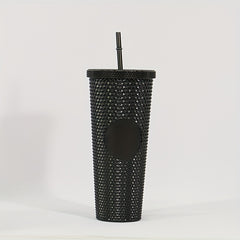 710ml Plastic Straw Water Cup Leakproof Bottle for Outdoor Camping