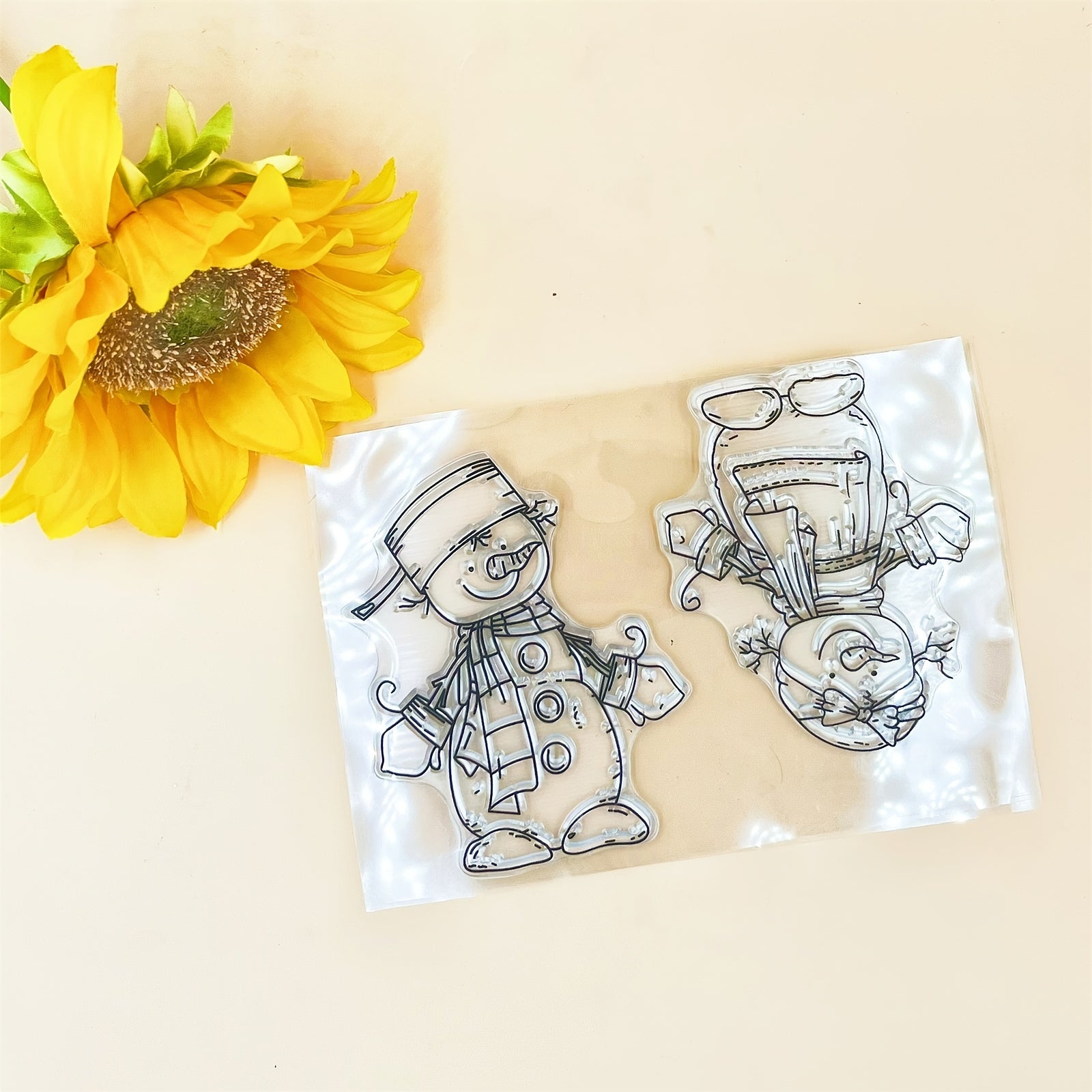 Snowman Transparent Silicone Stamp