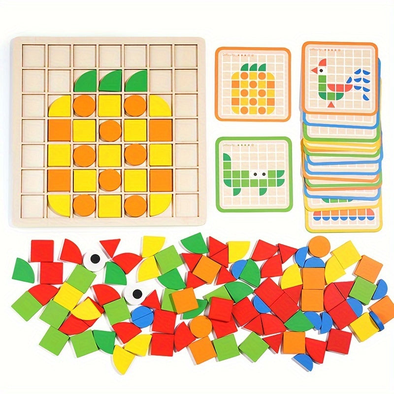 3D Jigsaw Puzzle for Kids Wooden Logic Game