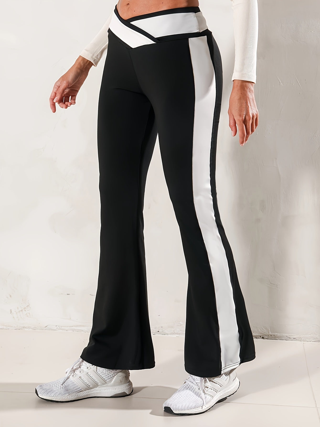 Flare Leg Pants Yoga Running Sports Bell Bottom Pants Women's Activewear