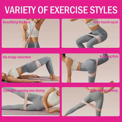 4 Pcs Hip Training Stretching Ring Silicone Elastic Yoga Resistance Belt