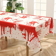 Halloween Theme Party PE Tablecloth Disposable Rectangular Tablecloth
