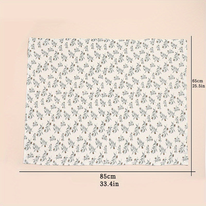 Soft Floral Print Baby Shower Towel for Babies
