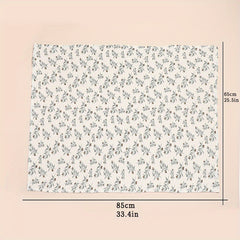 Soft Floral Print Baby Shower Towel for Babies