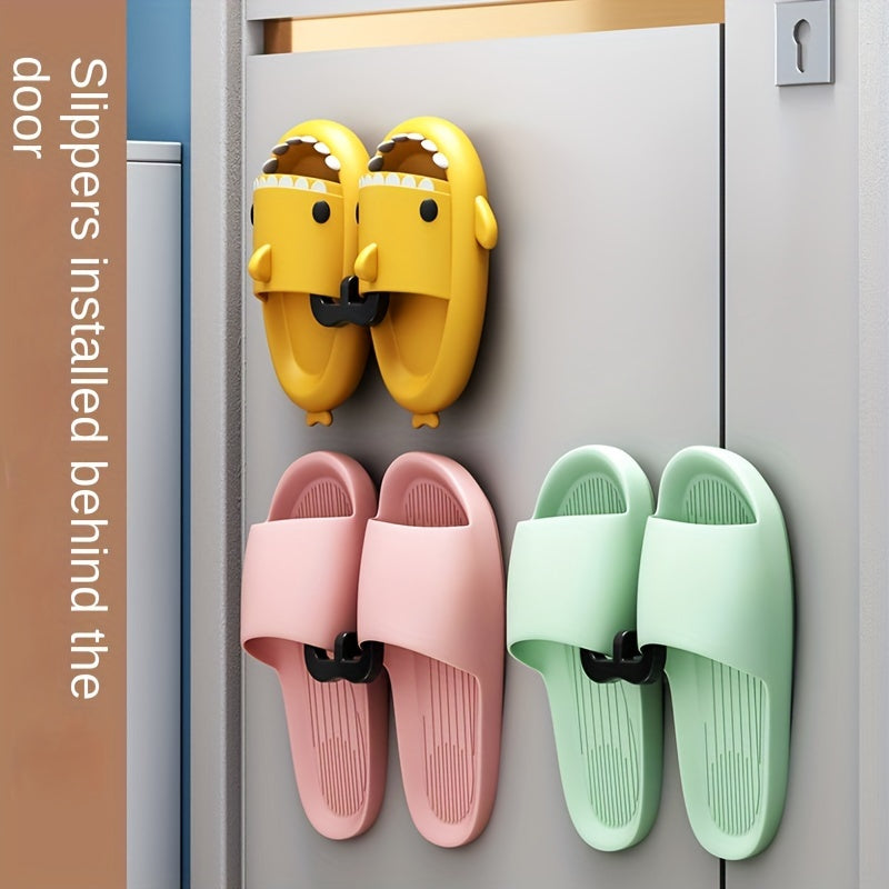 Wall Mounted Slipper Rack No Drilling Shoe Rack Household Organizer