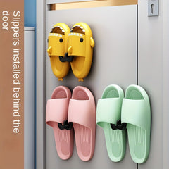 Wall Mounted Slipper Rack No Drilling Shoe Rack Household Organizer