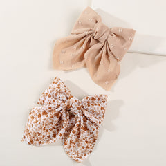 Floral Hair Bows For Girls Hair Clip Barrettes Women Teens