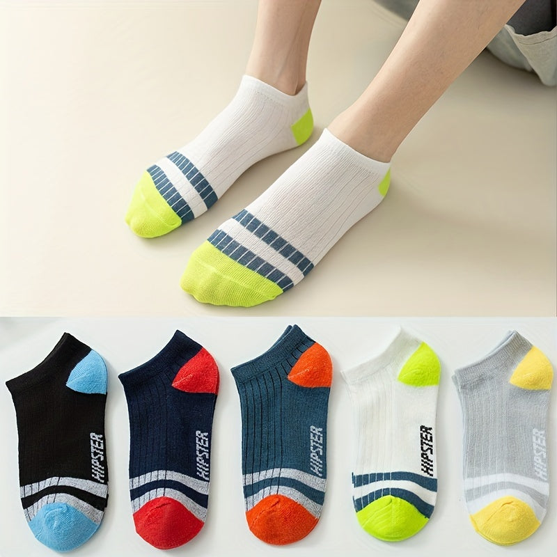 Boys Kids Short Socks Summer Breathable Invisible Socks for Teen Students