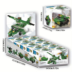 Military Building Blocks Set - Helicopters, Tanks - 10 in 1 Toy