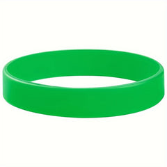 6 Pcs Green Silicone Bracelet Unisex Sports Wristband